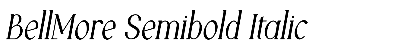 BellMore Semibold Italic
